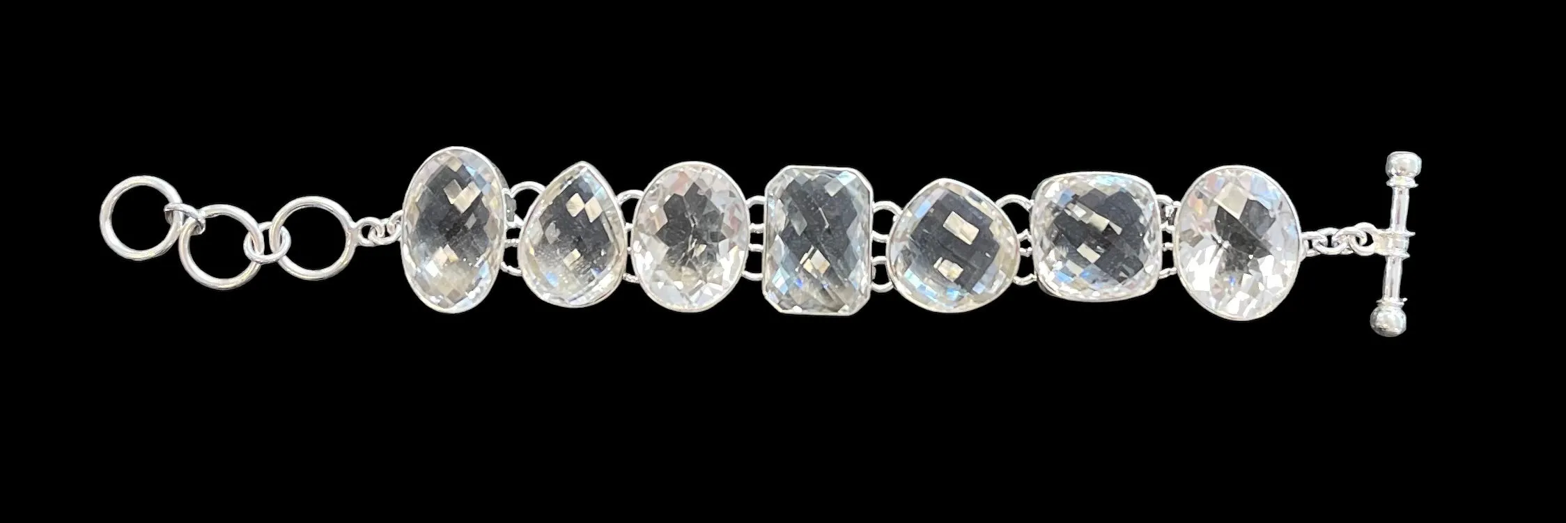 Charles Albert Silver - Clear Quartz Bracelet