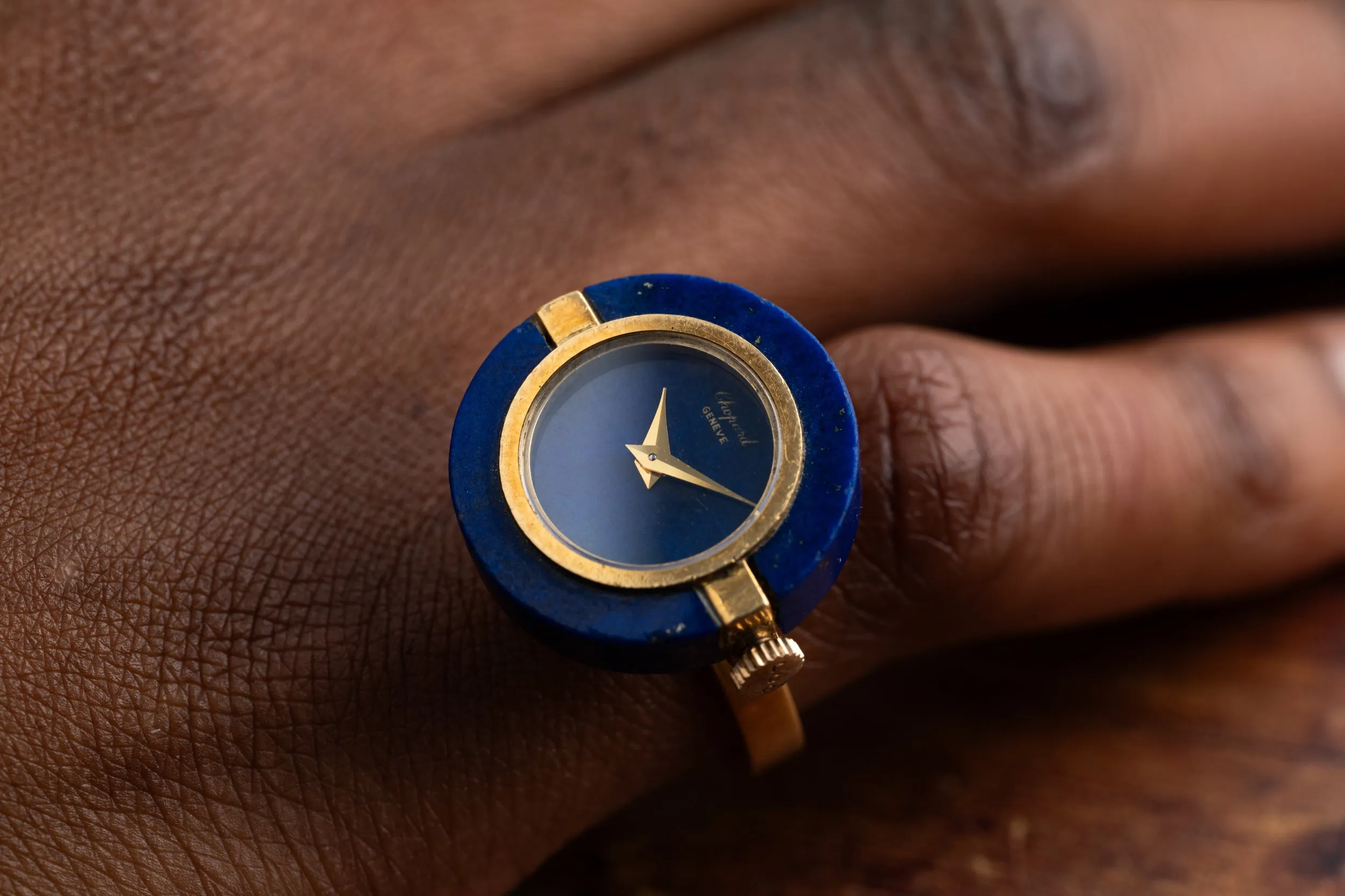 Chopard Lapiz Lazuli Ring Watch