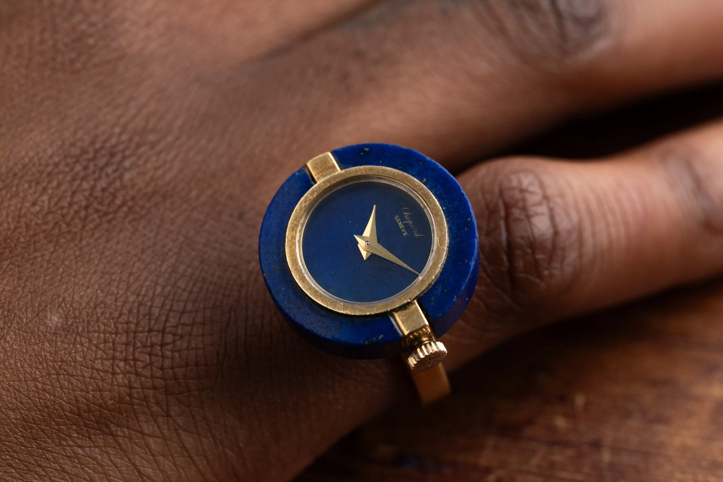 Chopard Lapiz Lazuli Ring Watch