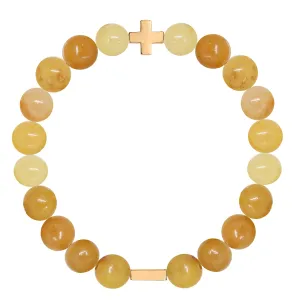 Citrine & Gold Elastic Bracelet