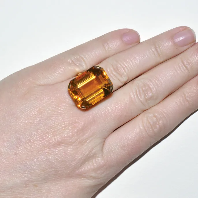 Citrine Cocktail Ring