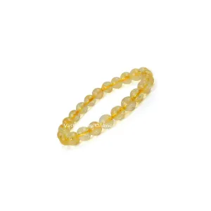 Citrine Round Crystal Bracelet