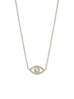 Classique Pavé Evil Eye Necklace