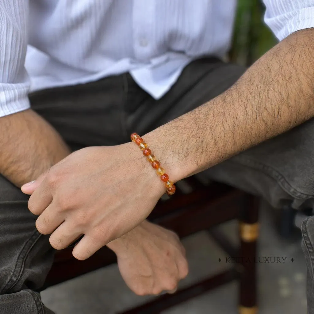 Creativity Spark - Carnelian and citrine bracelet