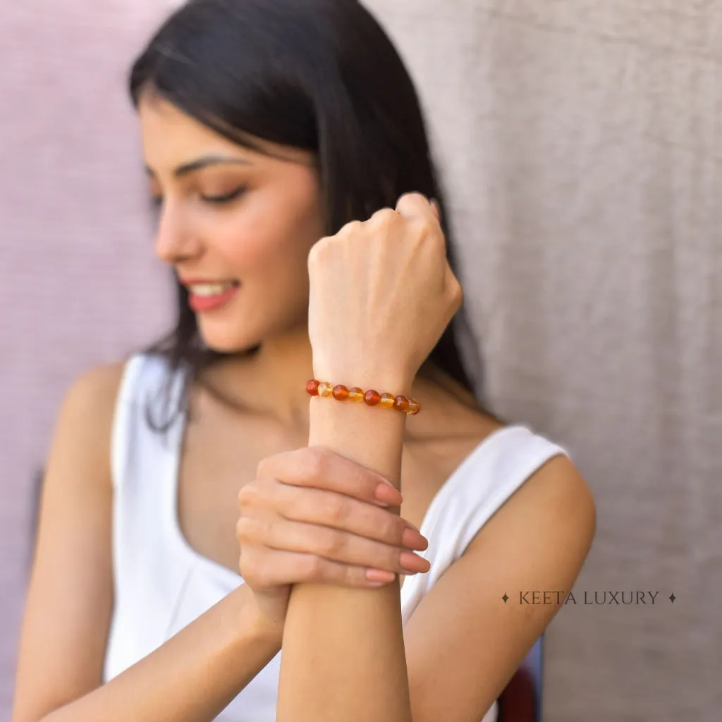 Creativity Spark - Carnelian and citrine bracelet