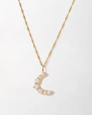 Crescent Opal Necklace