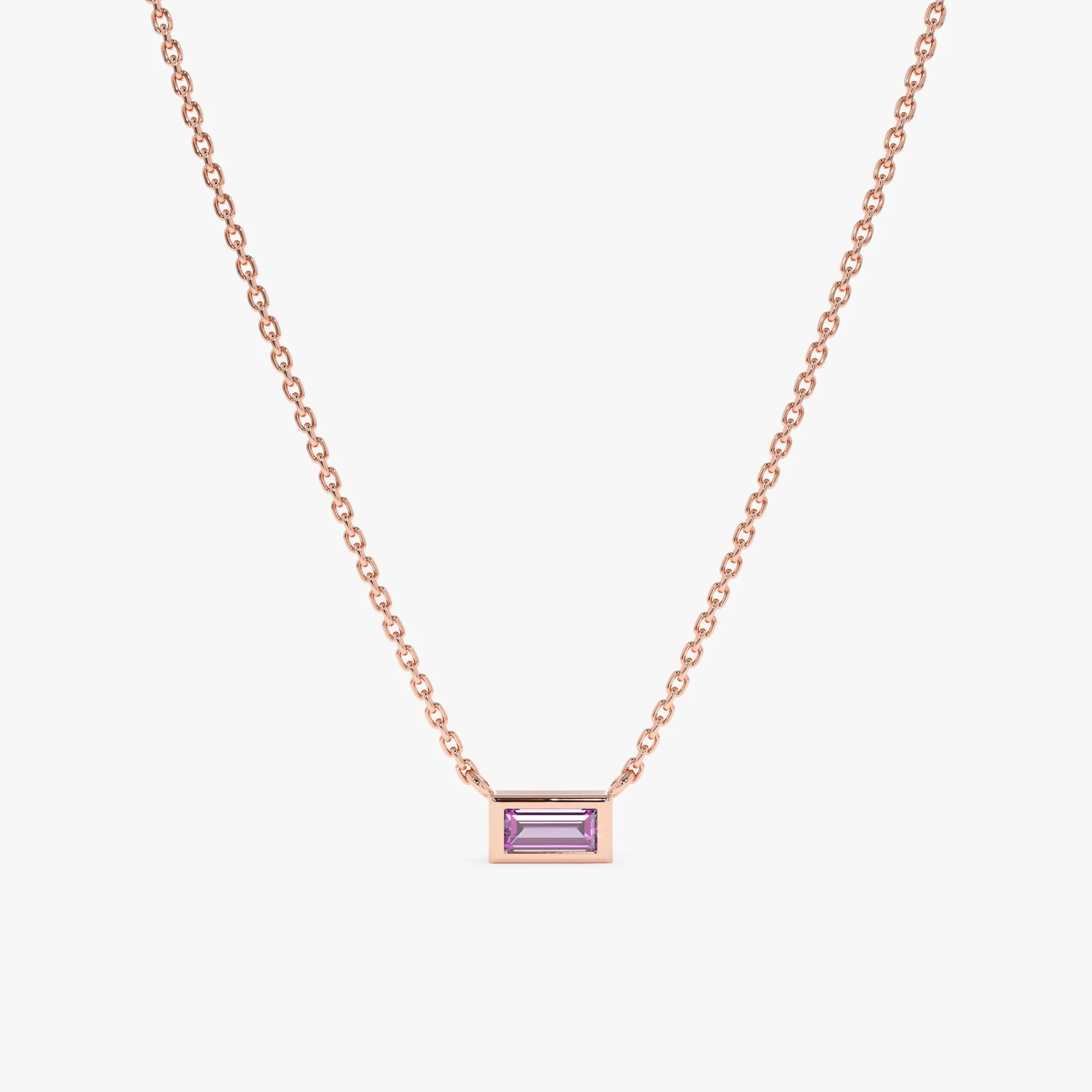 Dainty Amethyst Necklace, Teresa