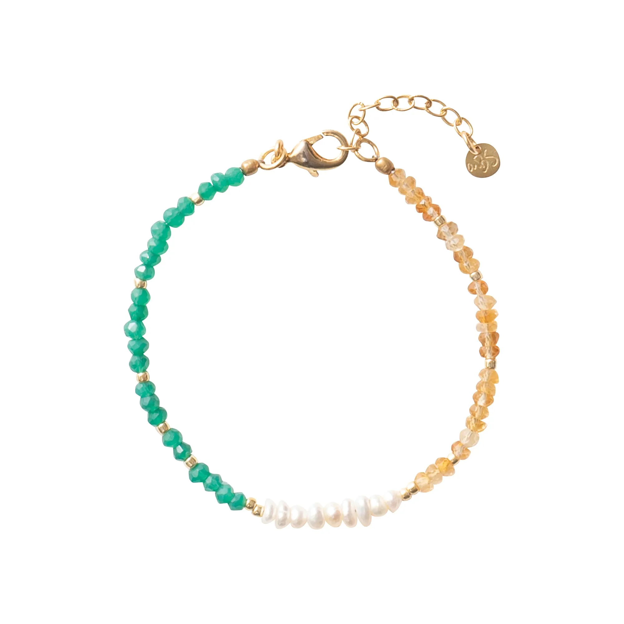 Desire Citrine Aventurine Gold Bracelet - A Beautiful Story