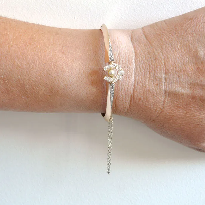 Diamond Horse Shoe Bangle