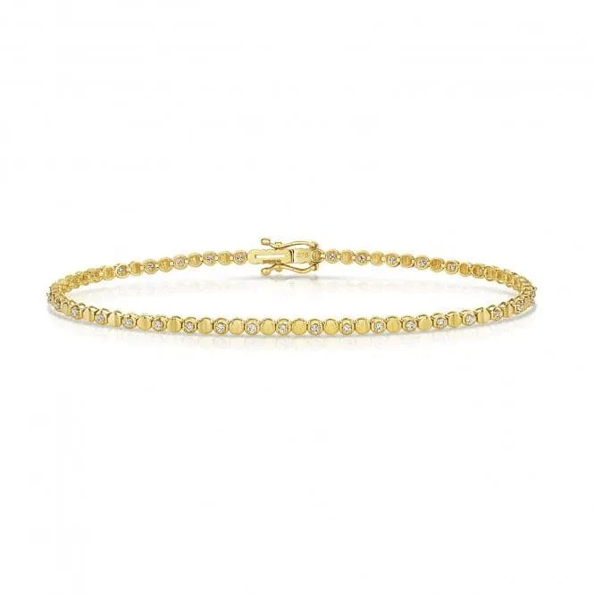 Diamond Jewellery 9ct Gold Diamond Bracelet BD040