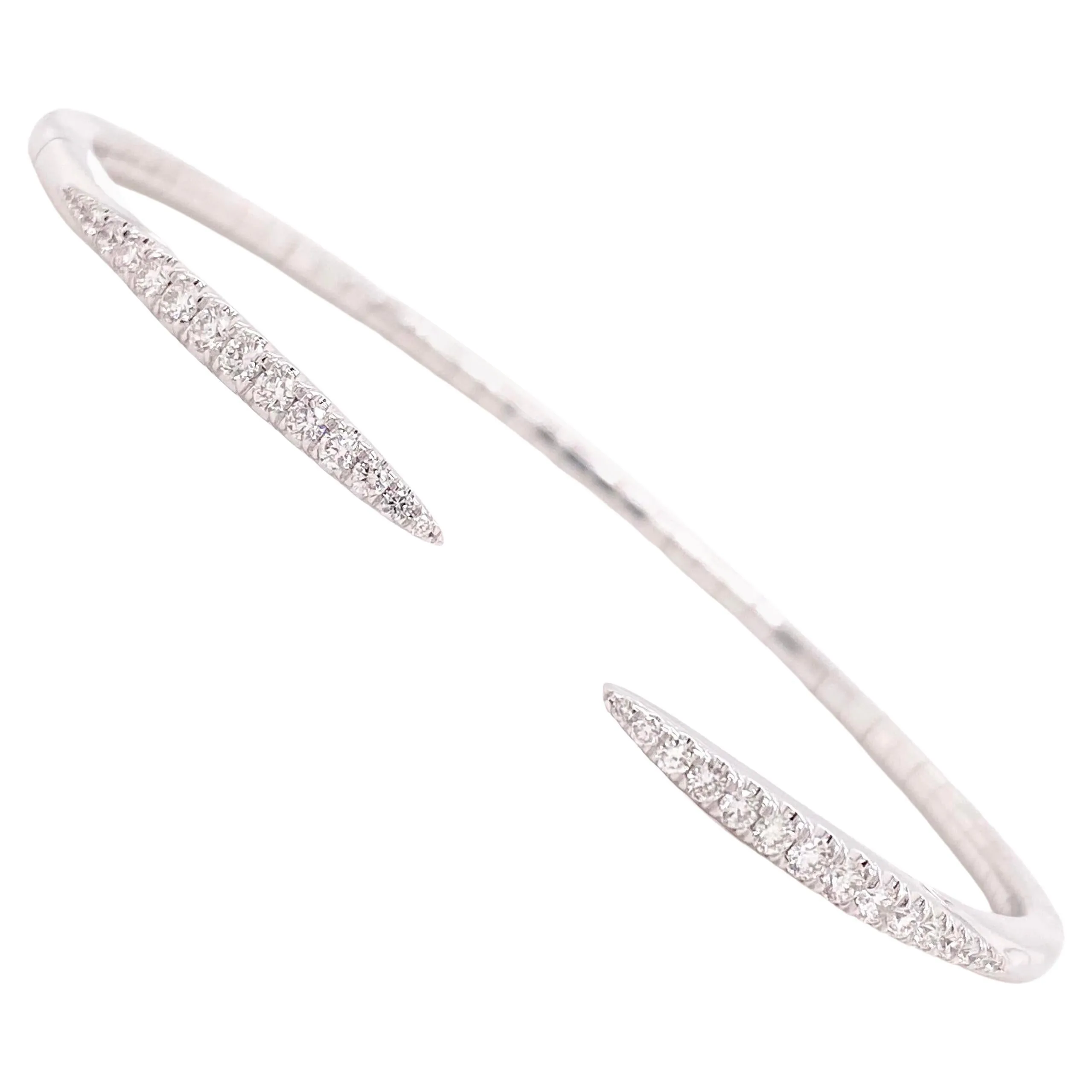 Diamond Spike Bangle Bracelet