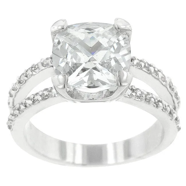 Double Band Engagement Ring