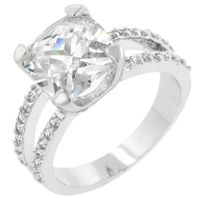 Double Band Engagement Ring