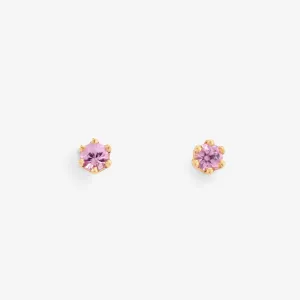 E1901PK | Baby Pink Sapphire Studs