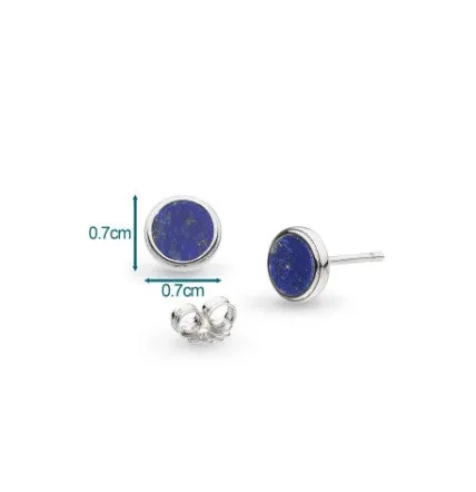 Eclipse Equinox Lapis Stud Earrings