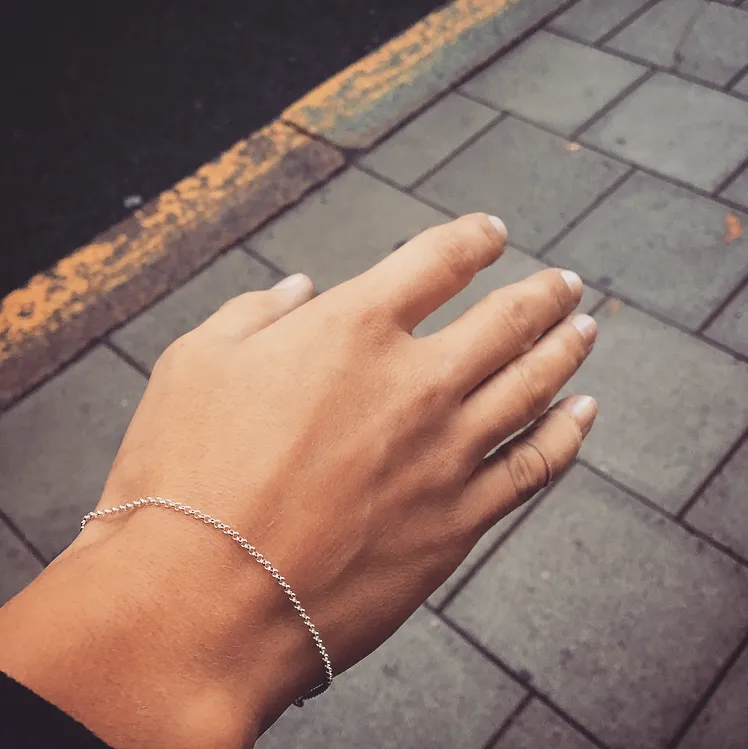 Enchain Minimalist Chain Bracelet Silver