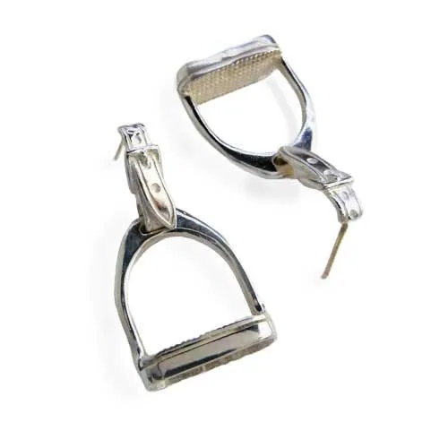 English Stirrup Earrings Sterling Silver