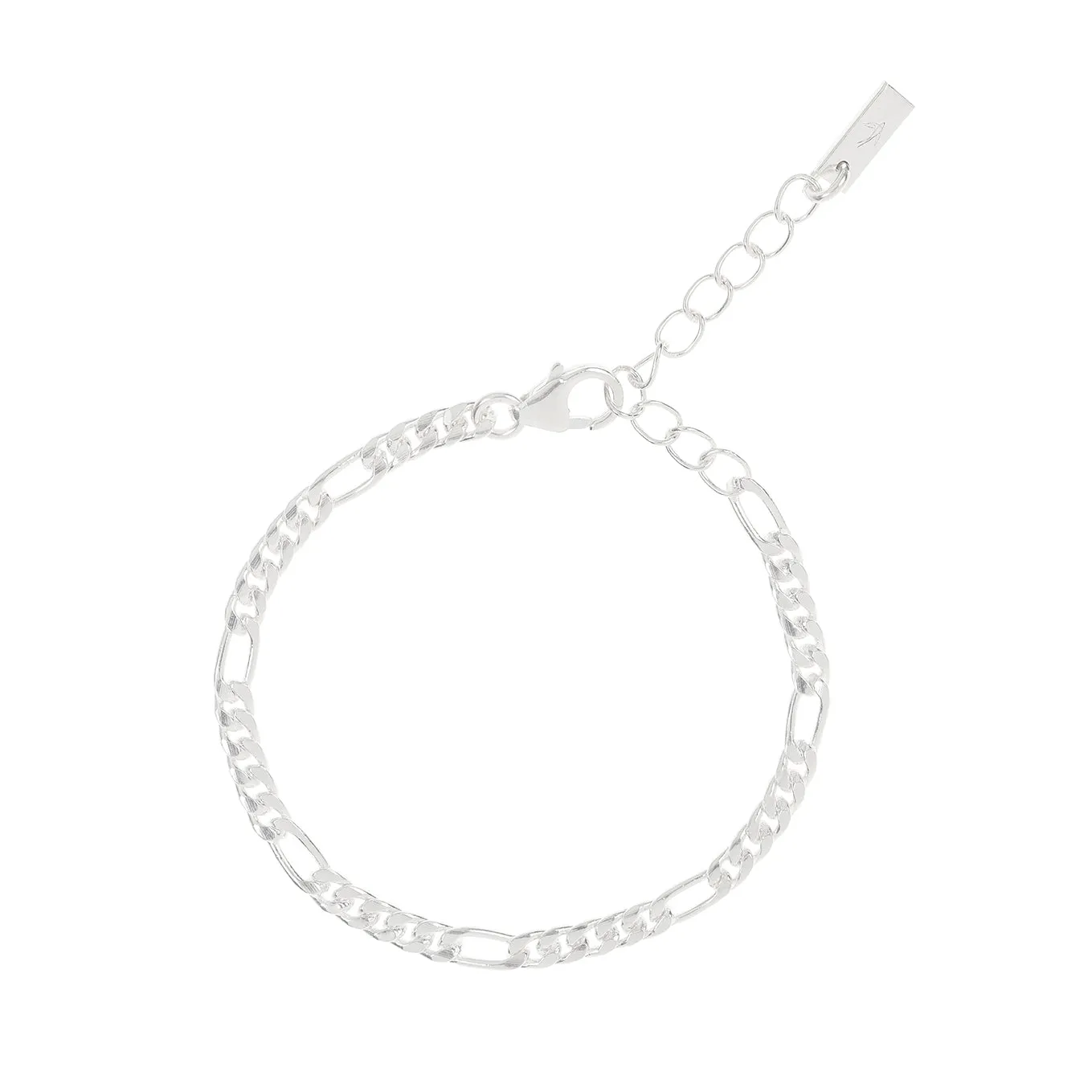 Figaro Bracelet - Silver