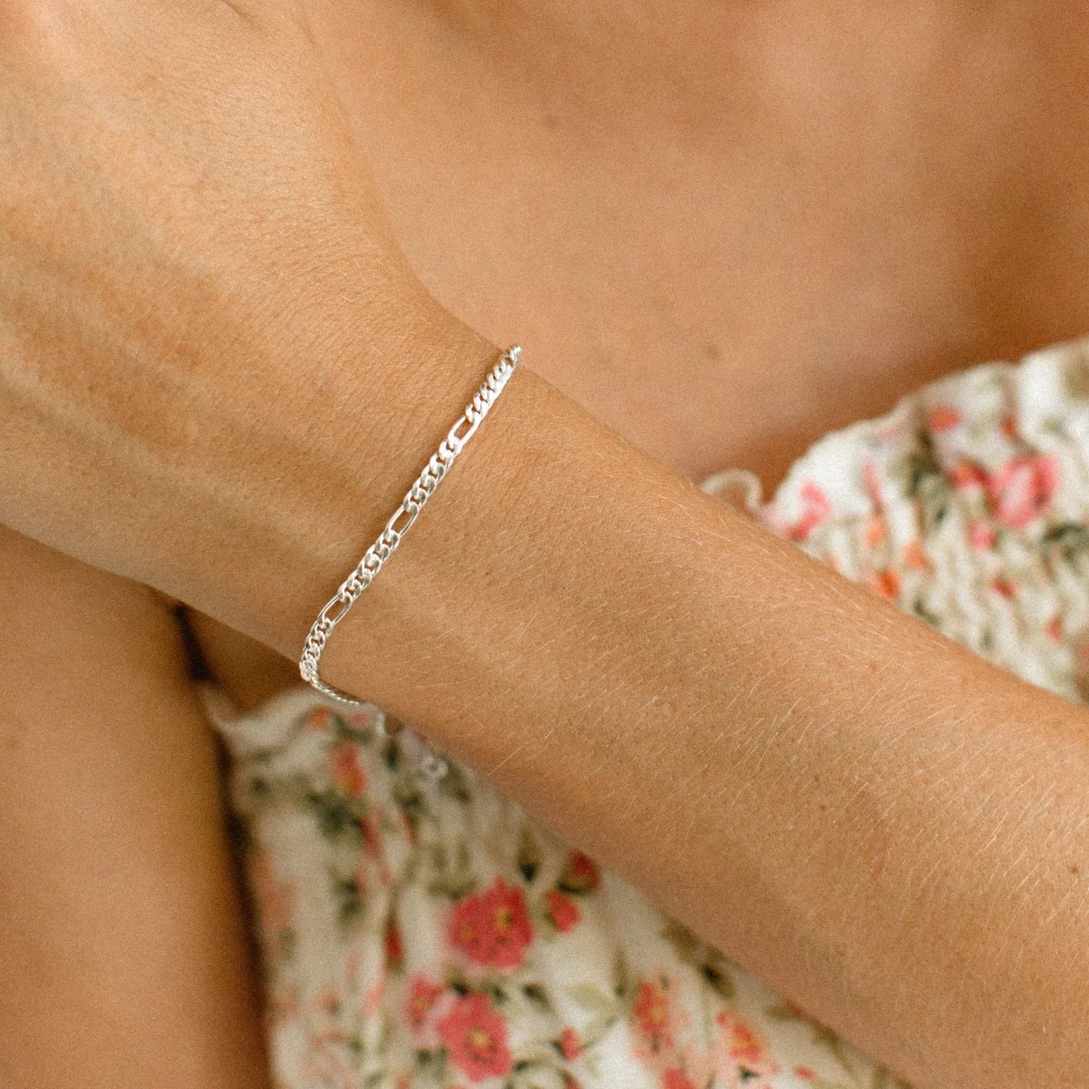 Figaro Bracelet - Silver