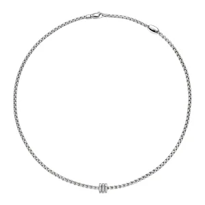 Fope 18K White Gold Eka Collection Diamond Necklace