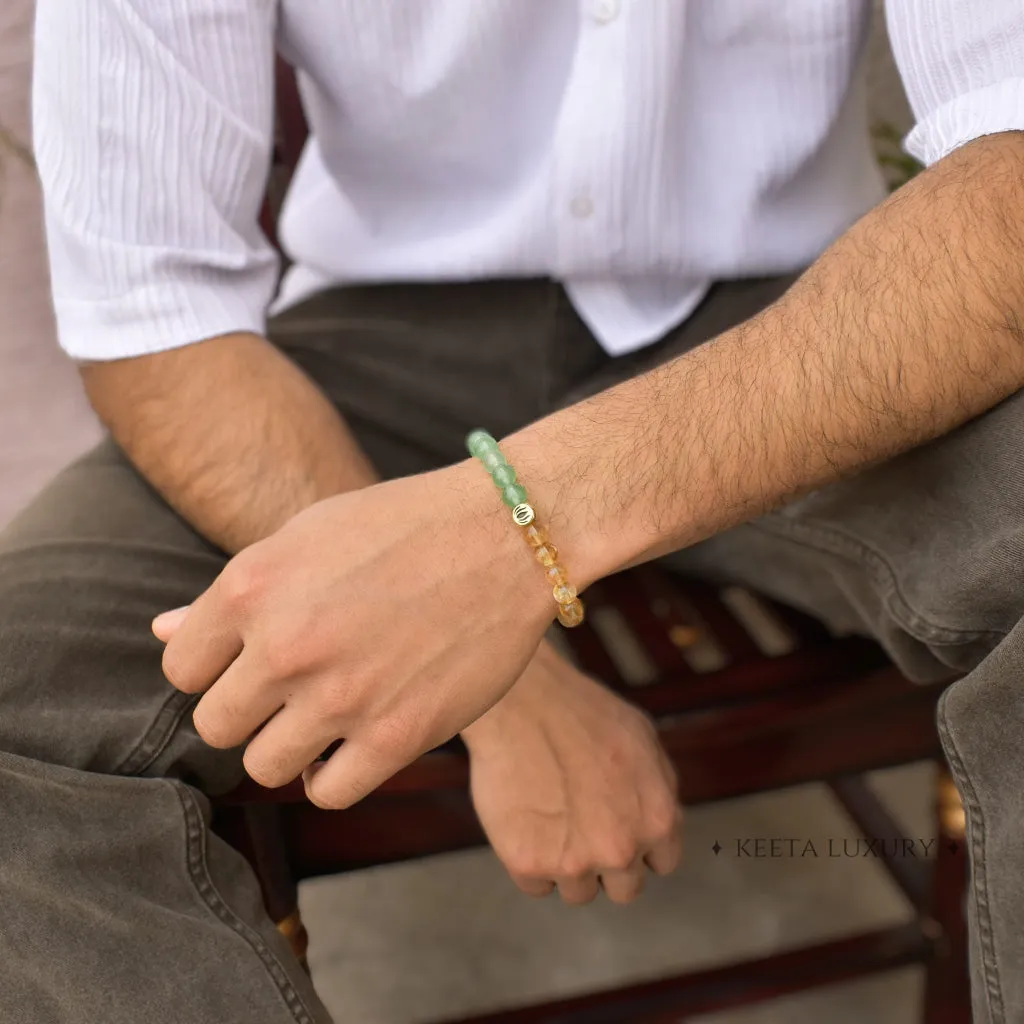 Fortune Flow - Green Aventurine & Citrine Bracelet