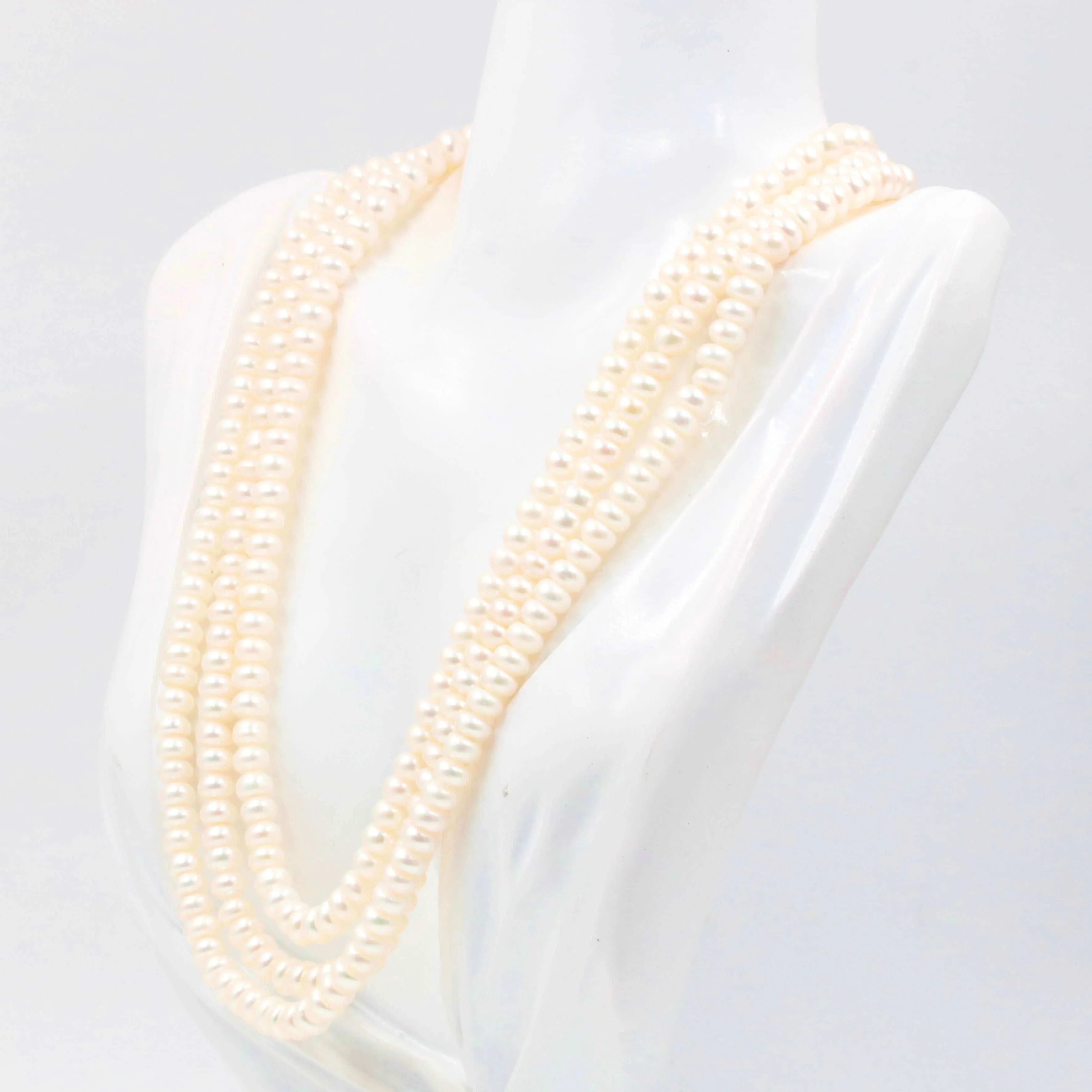 Fresh Water Pearls Real Cultured pearl necklace Cultured pearls Small pearl necklace Natural white pearl Freshwater Pearls Bulk Pearl SKU:6142475