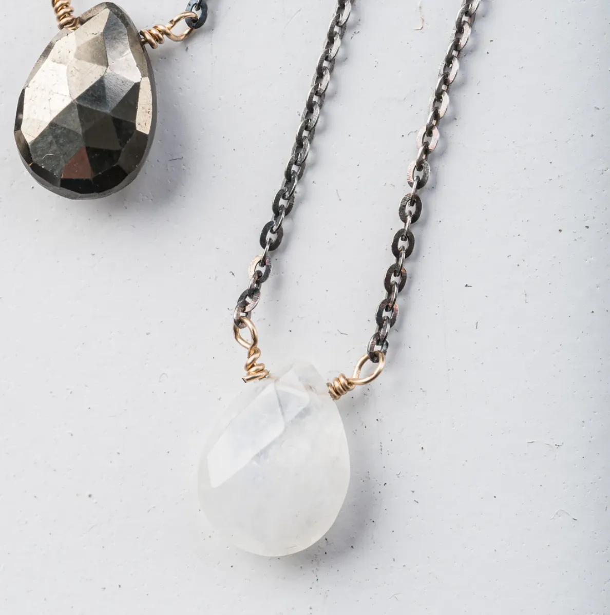 Gemstone Drop Necklace