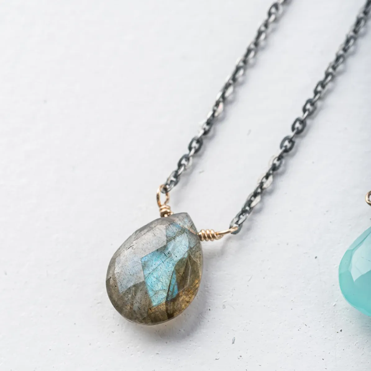 Gemstone Drop Necklace