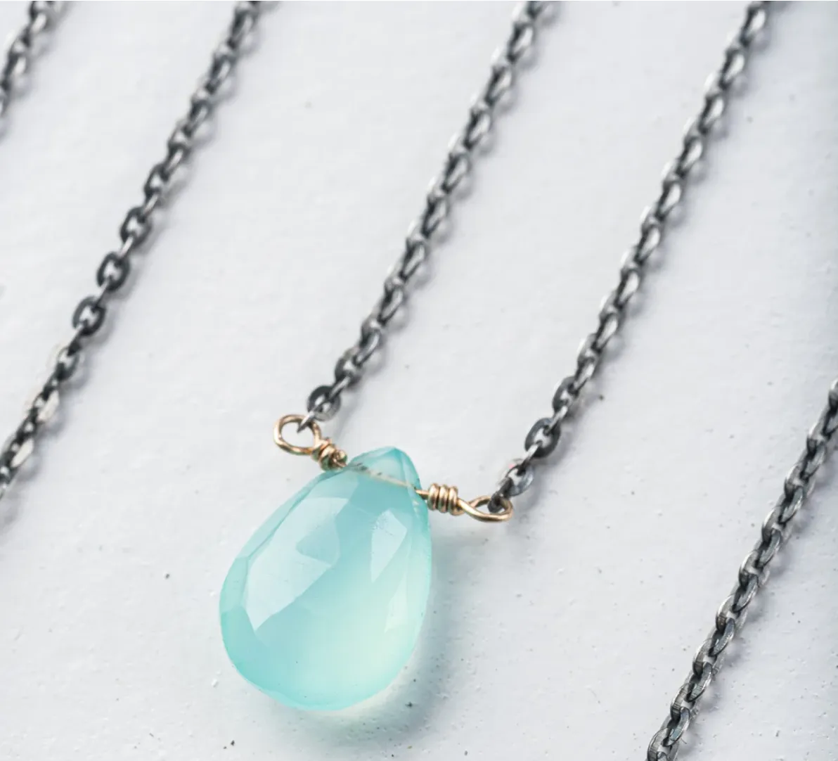 Gemstone Drop Necklace