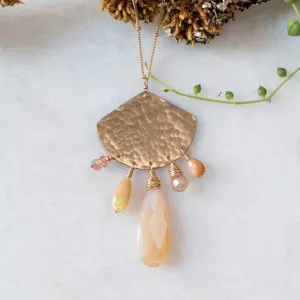 Ginkgo Leaf Charm Necklace