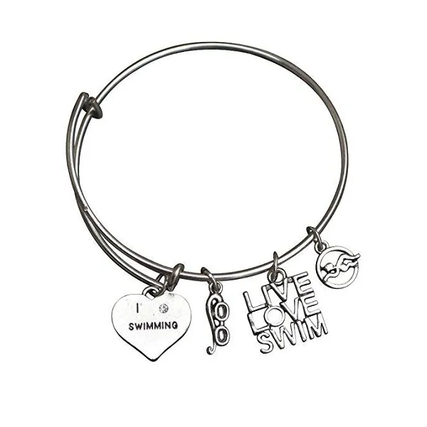 Girls Swim Bangle Bracelet