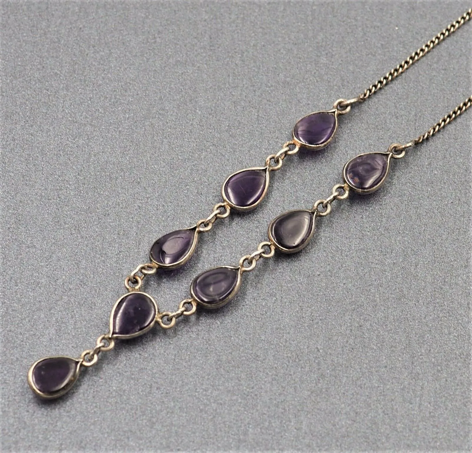 Handmade Amethyst & Sterling Silver Necklace