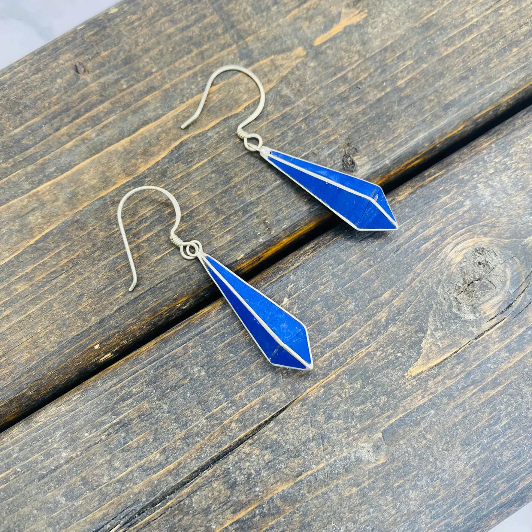 Handmade Turquoise and Lapis Lazuli Earring/Gold Tone/Ethnic Multistone Earring/Women Jewelry/Dangle Earring/Statement Earring/Boho Earring