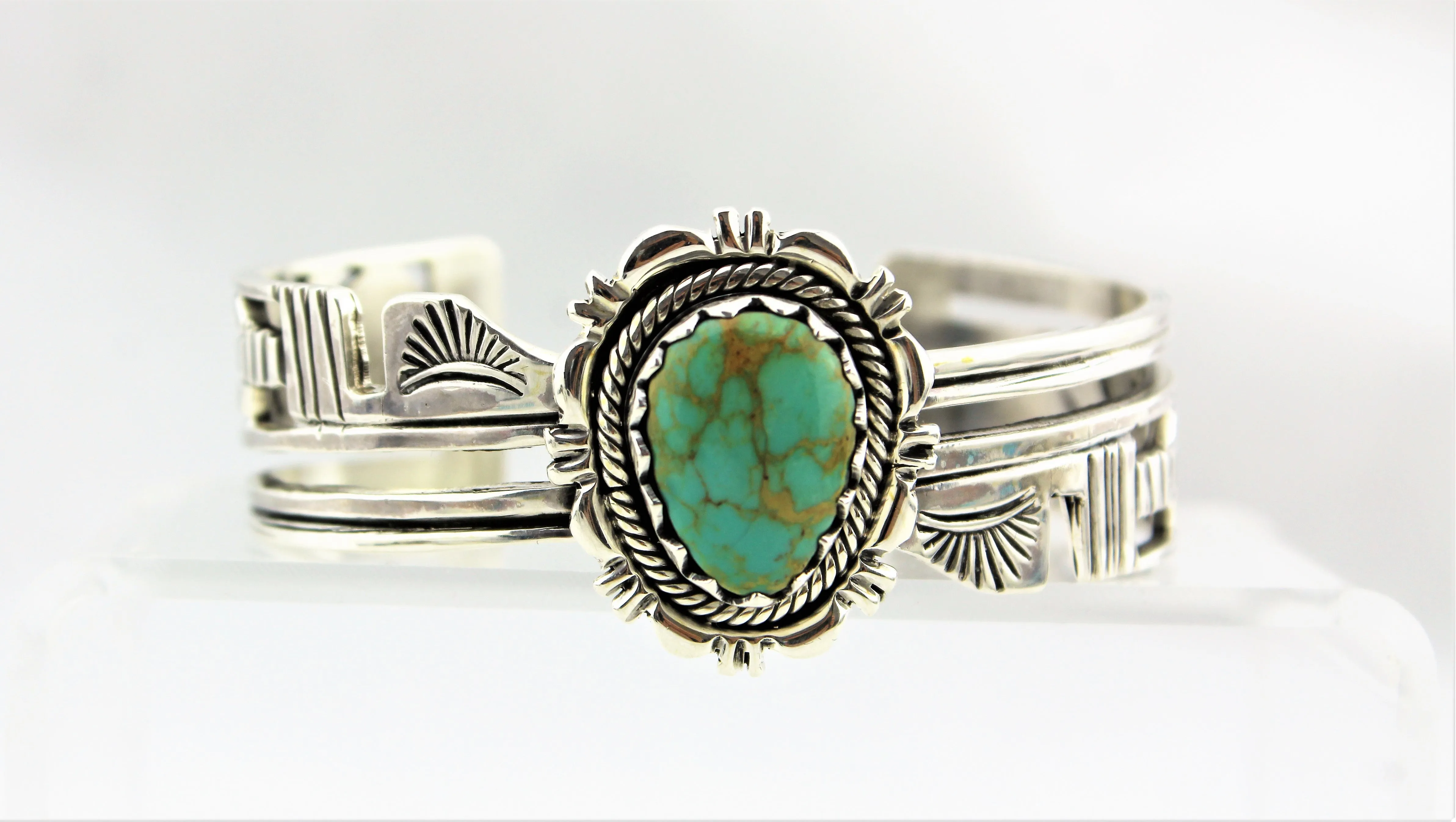 Henry Attakai Sterling Silver Royston Turquoise Bracelet