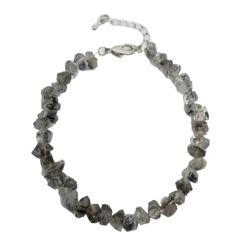 Herkimer Diamond Root Crystal Bracelet