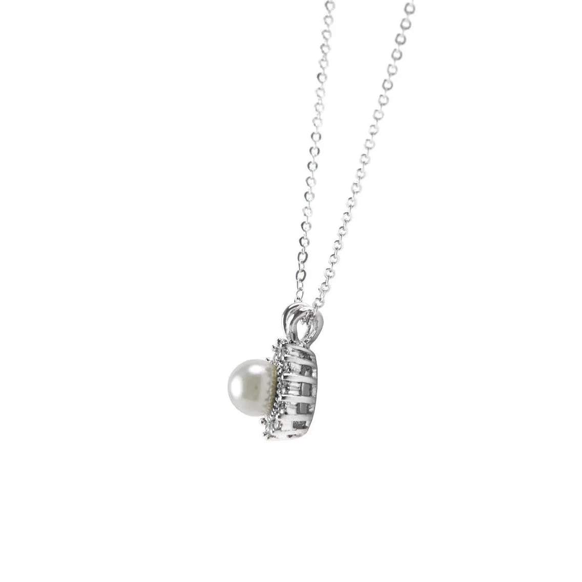 Holdi White Pearl Pendant Set