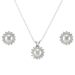 Holdi White Pearl Pendant Set