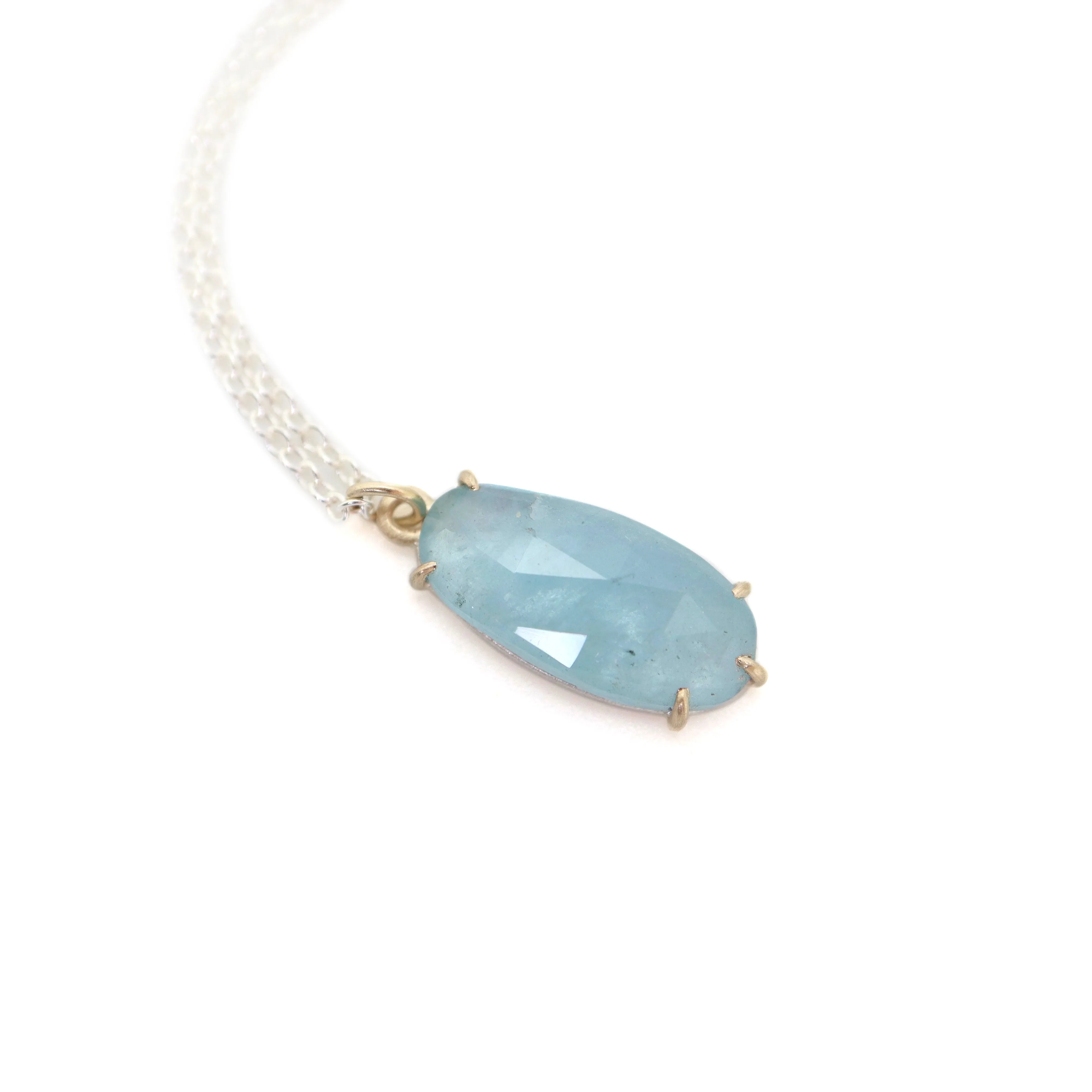 Horizon Blue Aquamarine Vanity Necklace