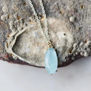 Horizon Blue Aquamarine Vanity Necklace