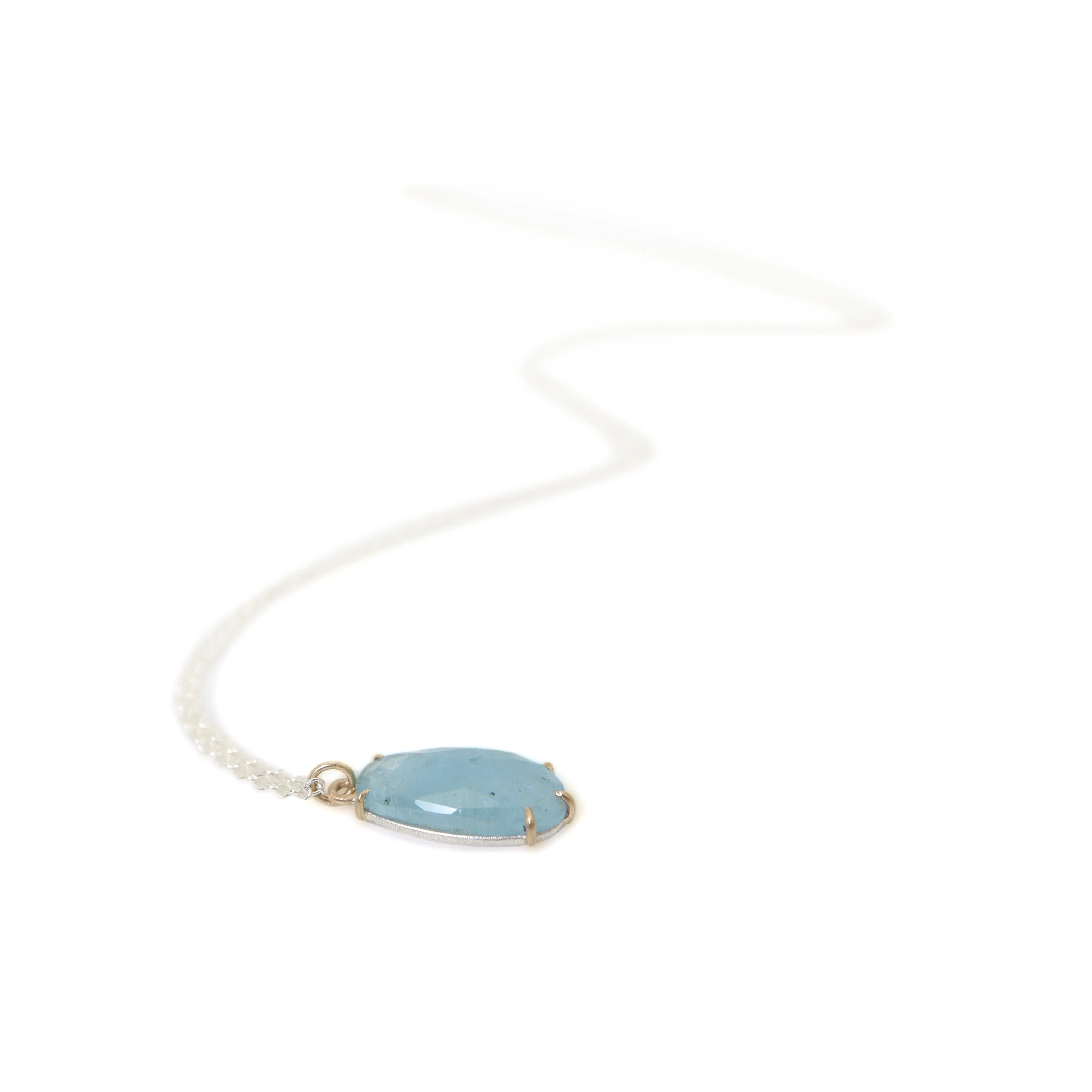 Horizon Blue Aquamarine Vanity Necklace