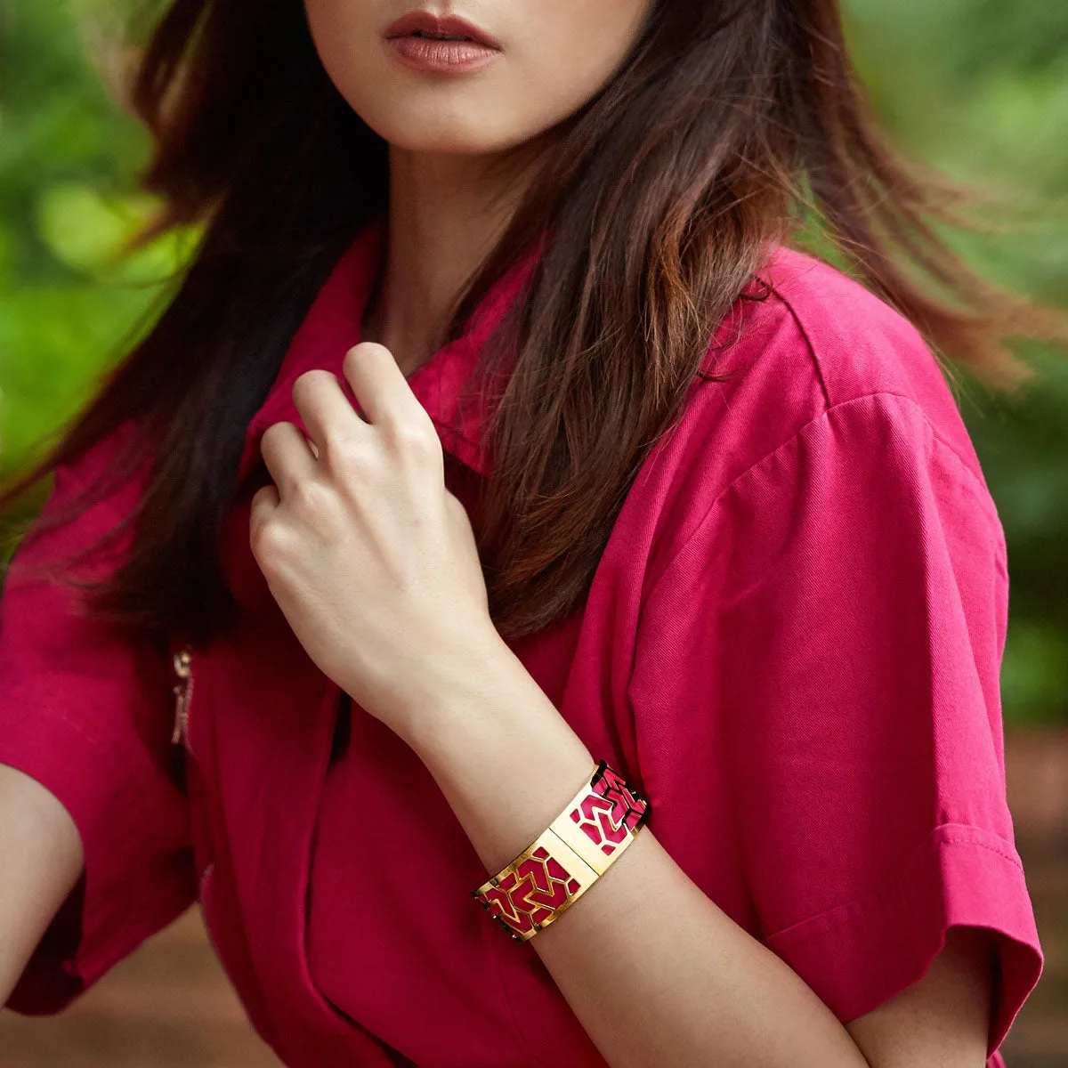 Iskandar Bangle - Deep Plum