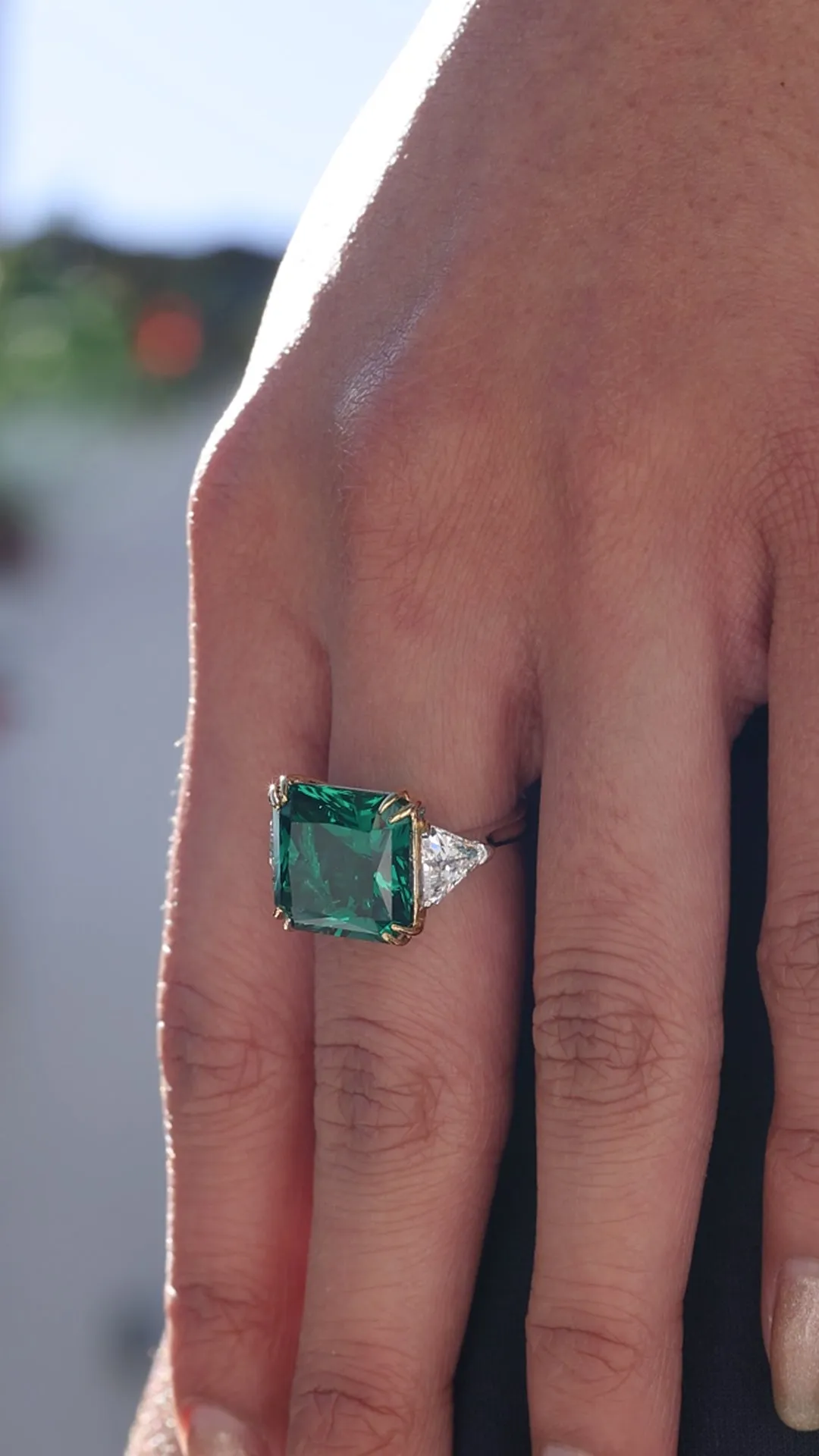 Jessica Emerald Princess Ring