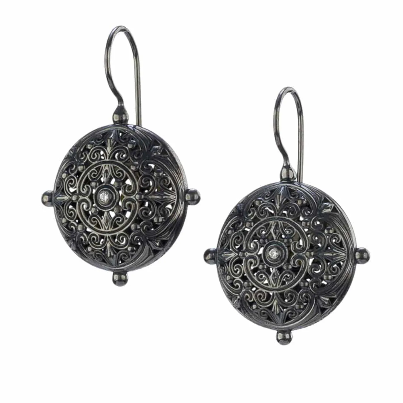 Kallisto Round Filigree Earrings