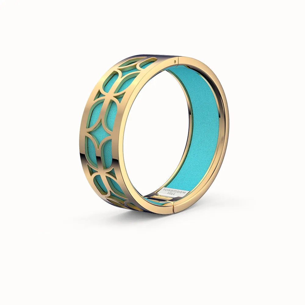 Kawung Bangle - Turquoise Blue