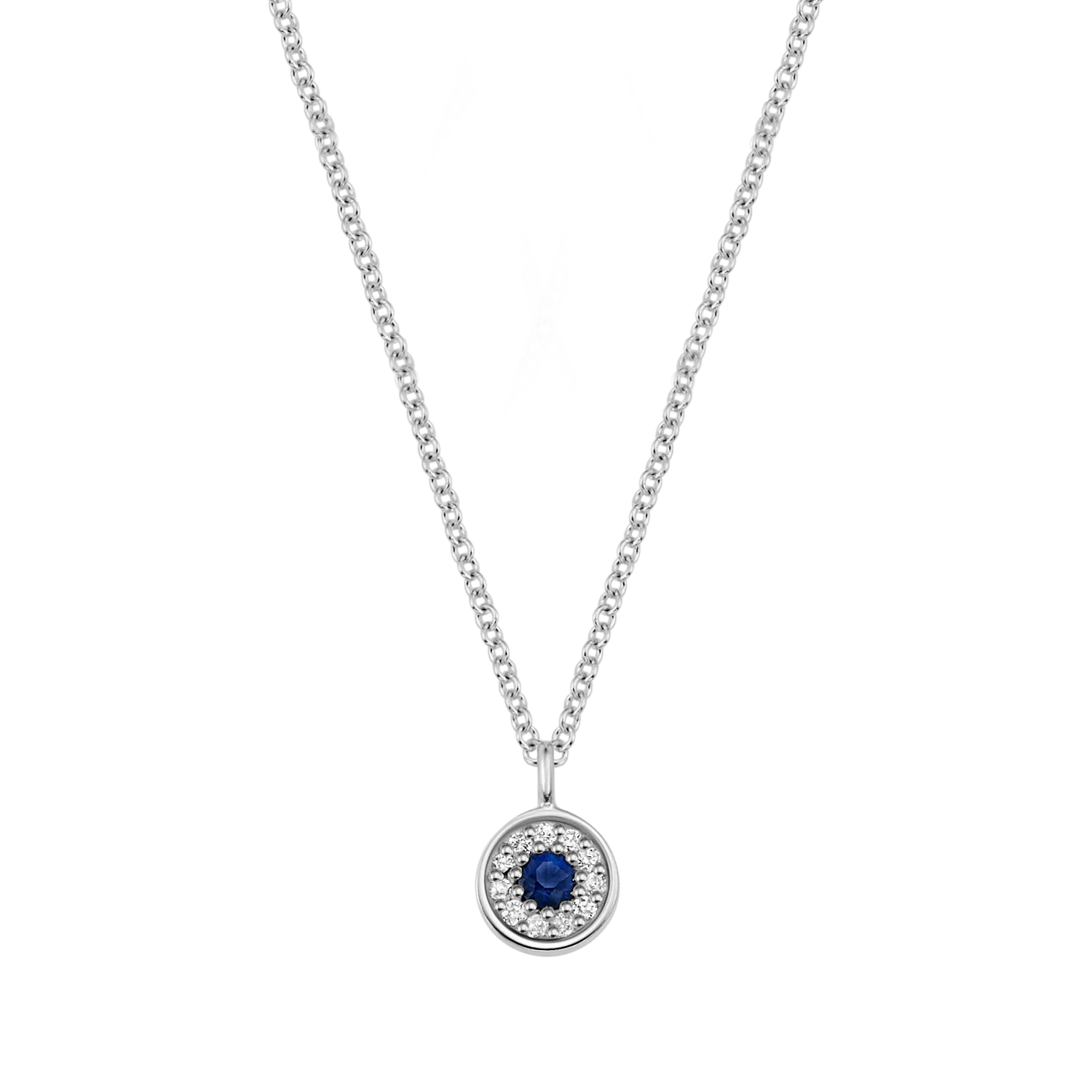 Kids Dainty Round Evil Eye Necklace