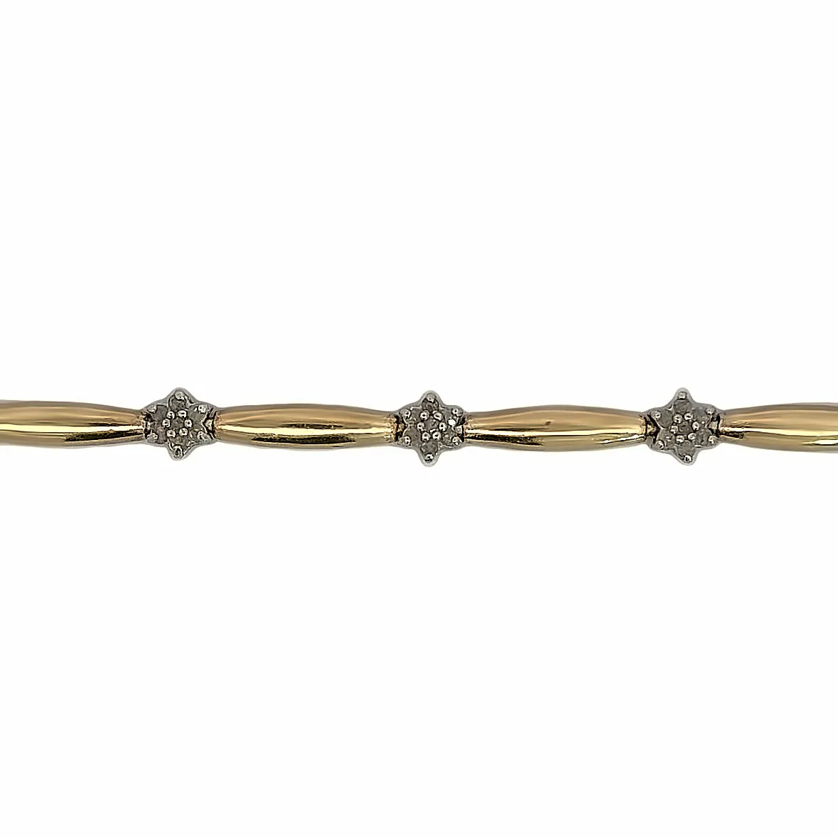 Kirkland Jewelry Estate | 10K Yellow Gold Diamond Bracelet