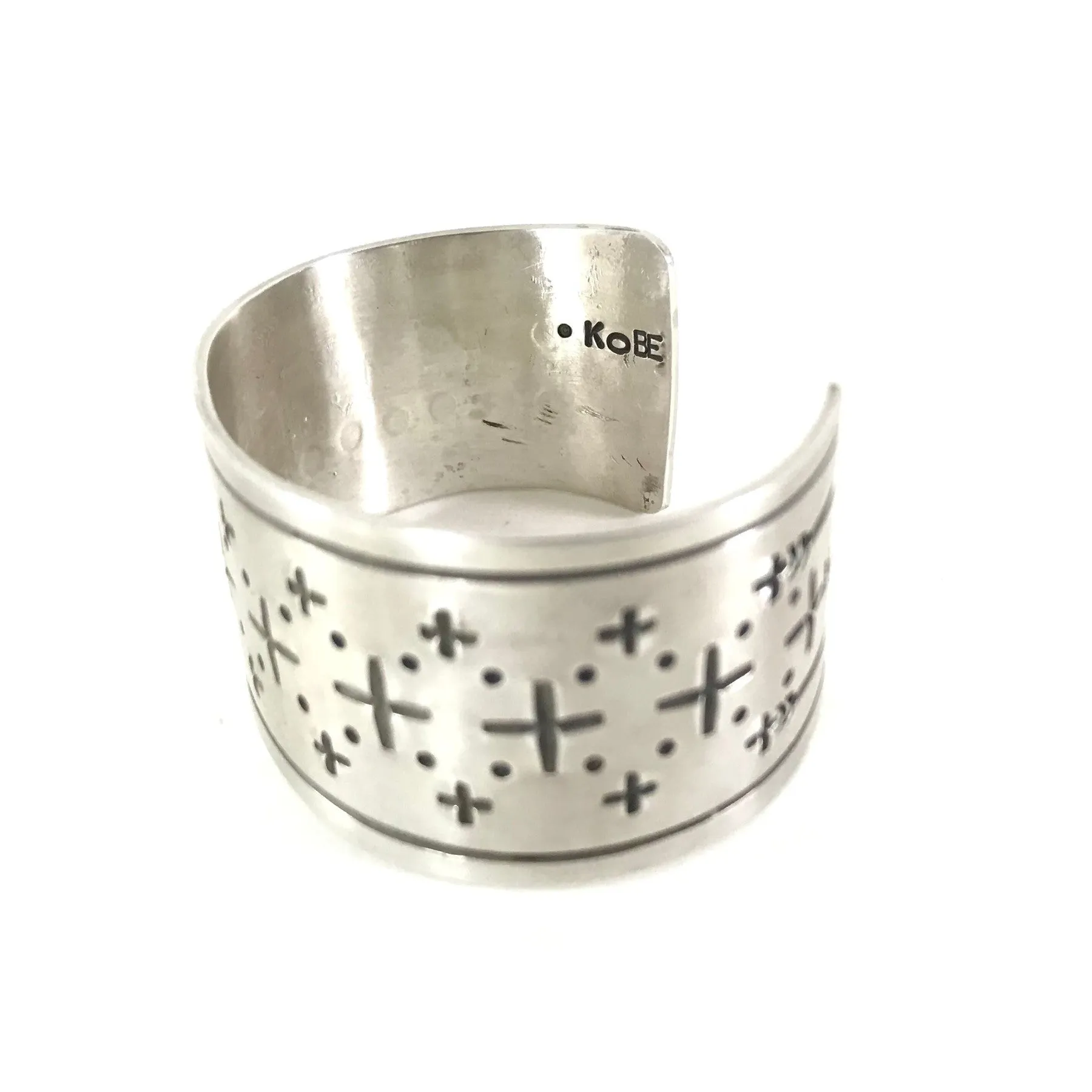 Kobe Toadlena Sterling Silver Wide Bracelet