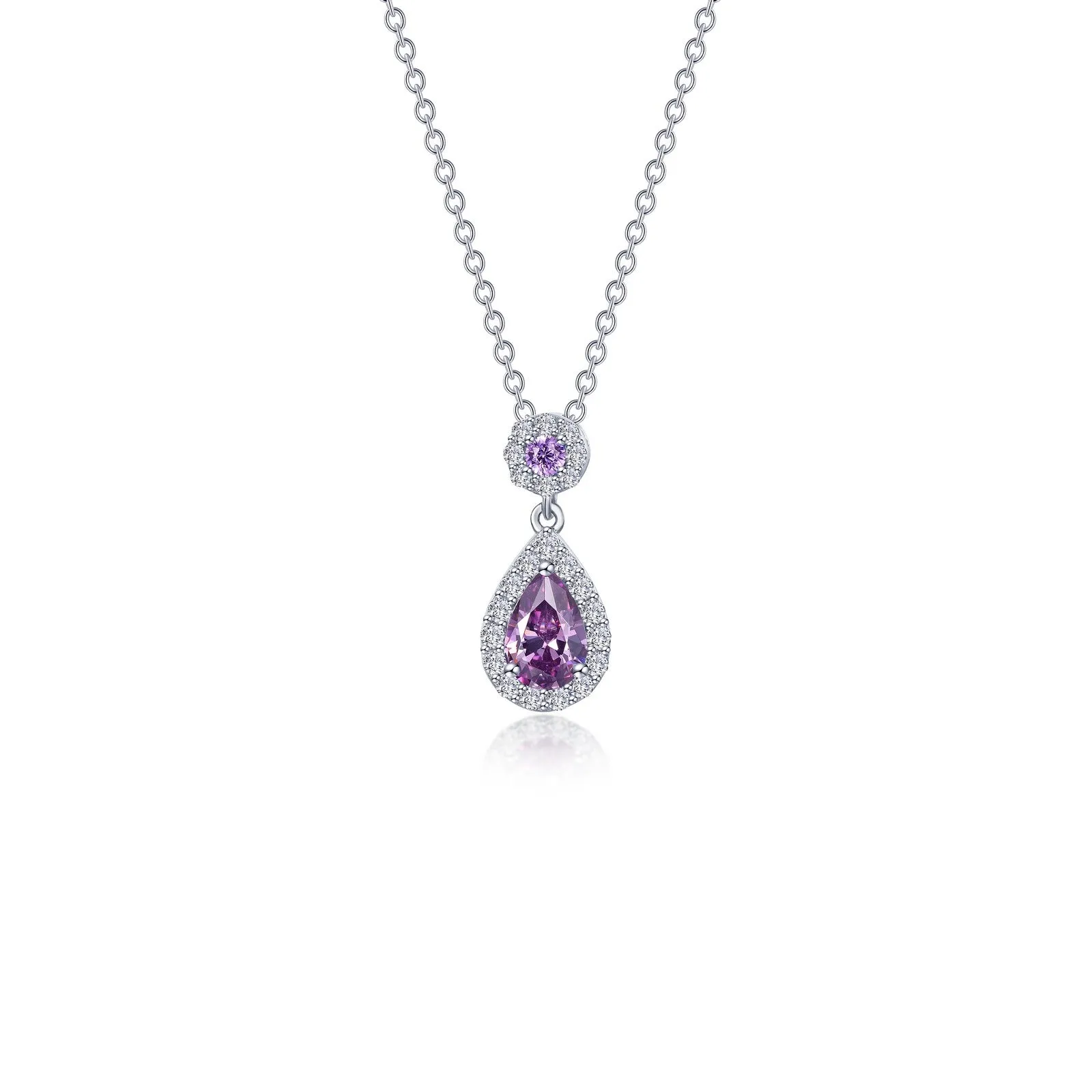 Lafonn Classic Pear Amethyst Amethyst Necklace N0318AMP20