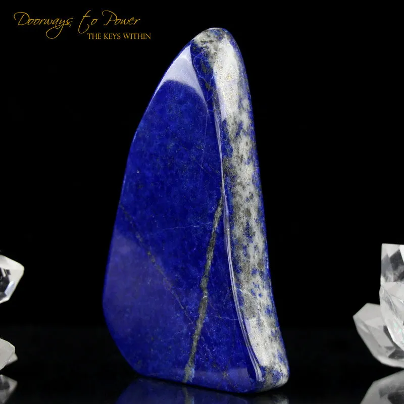 Lapis Lazuli & Pyrite Crystal Altar Stone A   