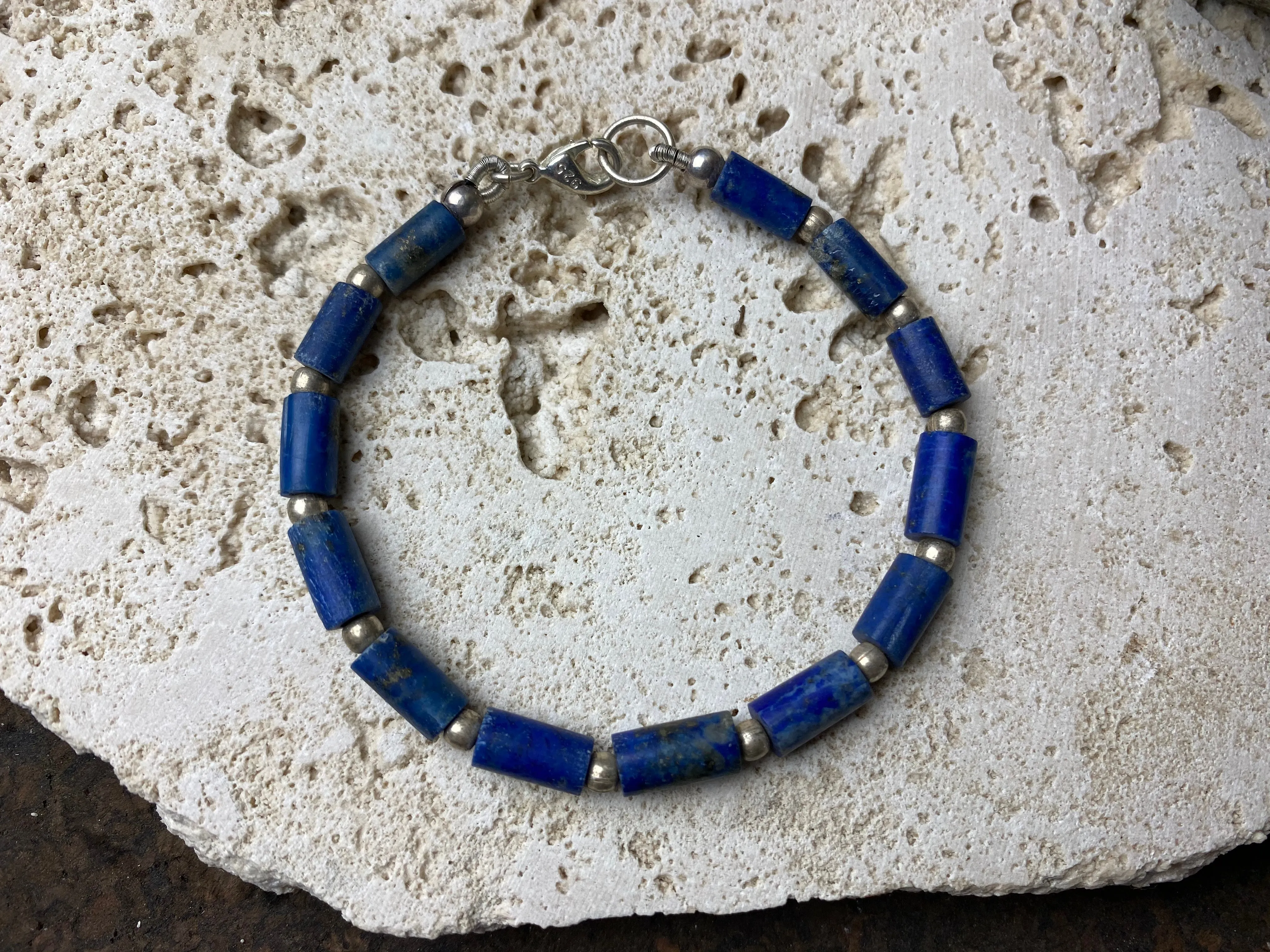 Lapis Lazuli Bead Bracelet